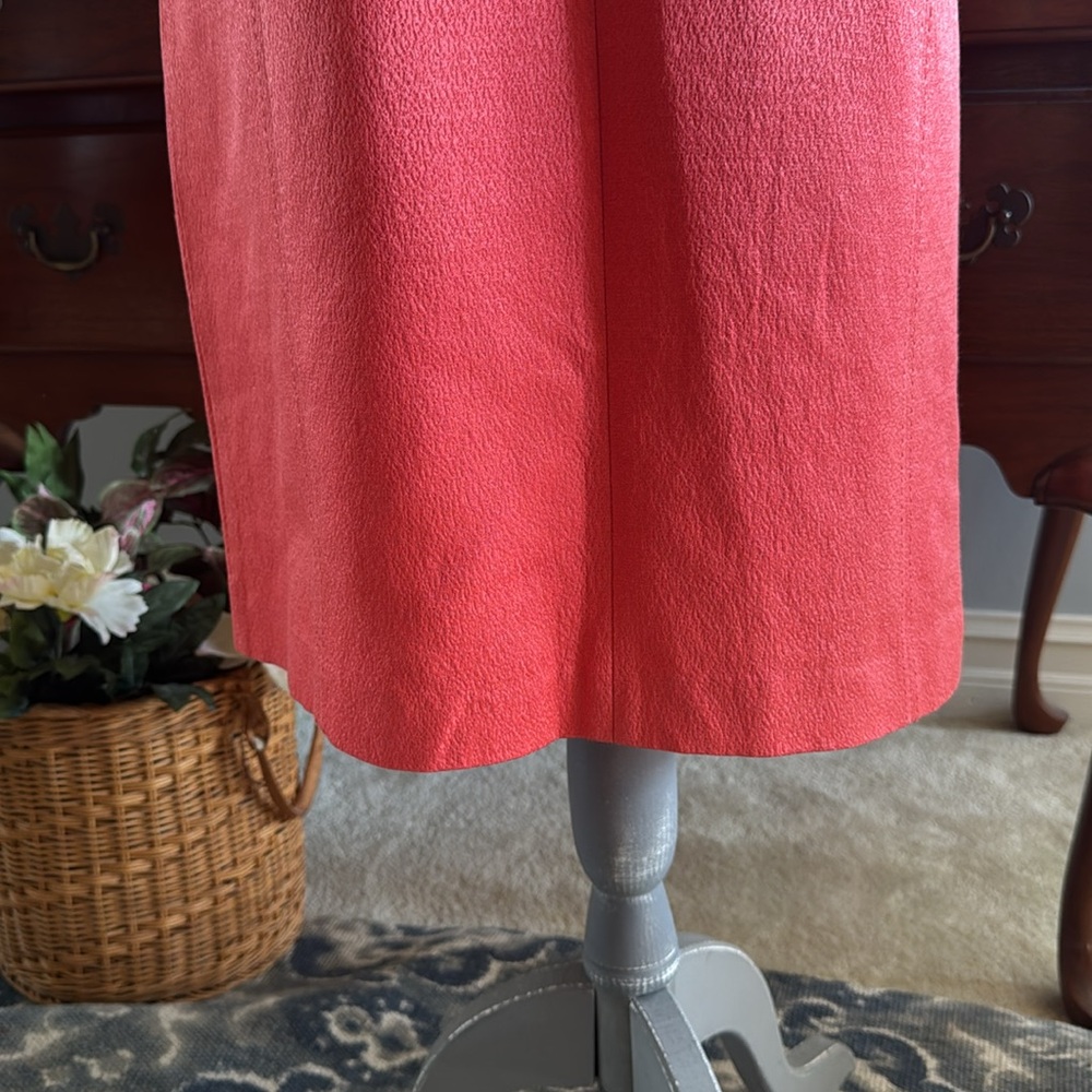 Tory Burch Coral Sleeveless Shift Dress Size 12 - Picture 12 of 13